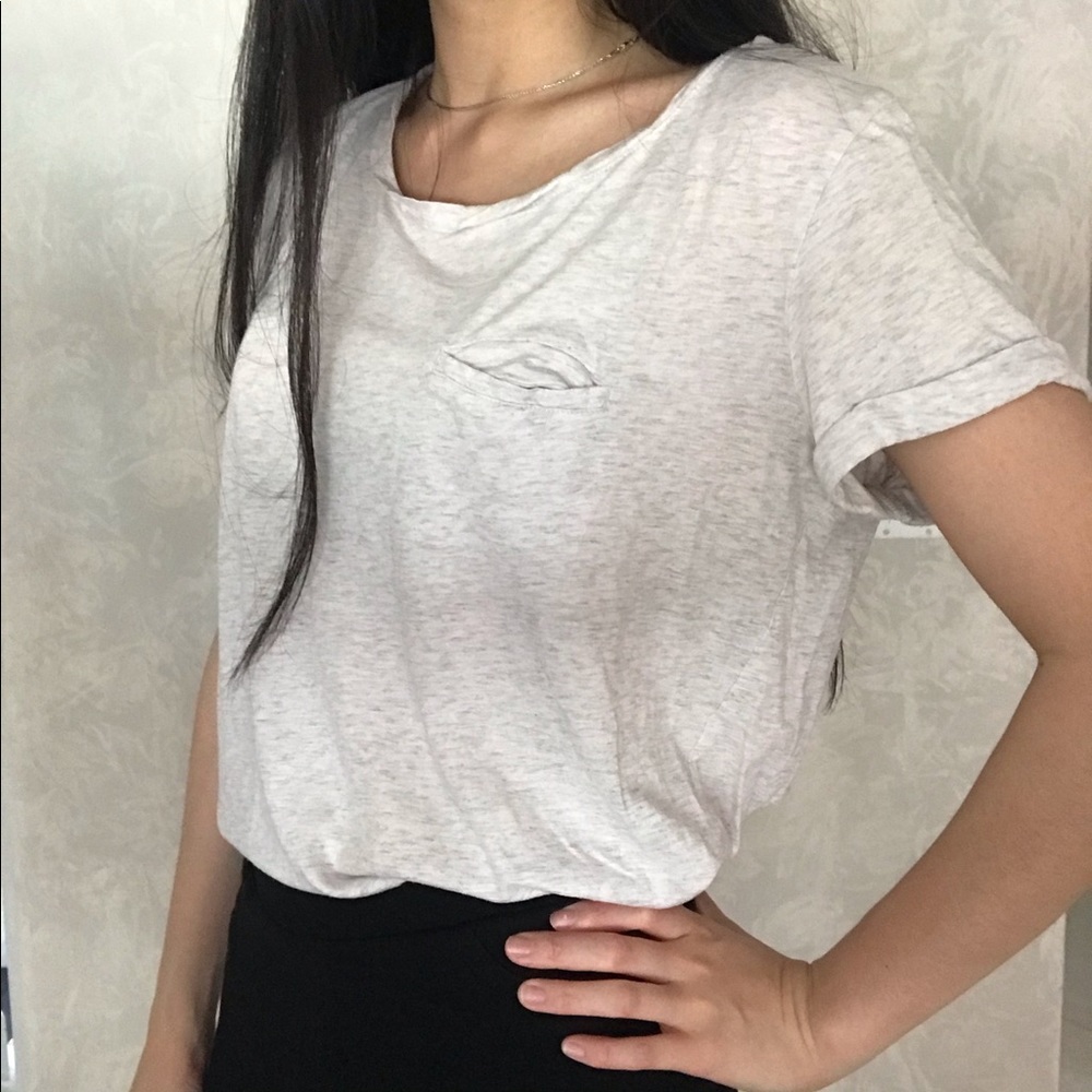 Gray shirt